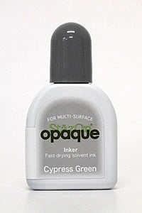 StazOn Refill Re-Inker - CYPRESS GREEN 15ml (Permanent, Solvent-Based) - Rustic Farmhouse Charm