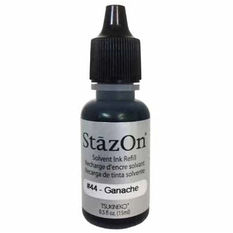 StazOn Ink Refill - GANACHE 15ml (Permanent, Solvent-Based) - Rustic Farmhouse Charm