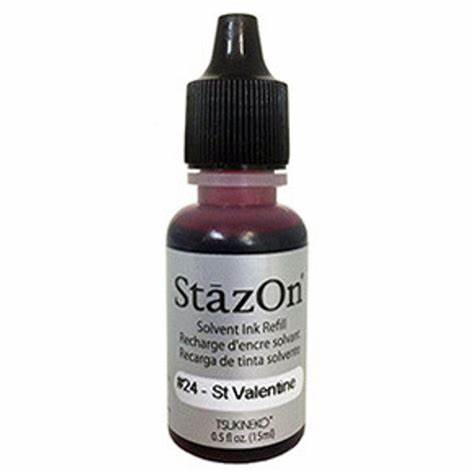 StazOn Ink Refill - ST VALENTINE 15ml (Permanent, Solvent-Based) - Rustic Farmhouse Charm