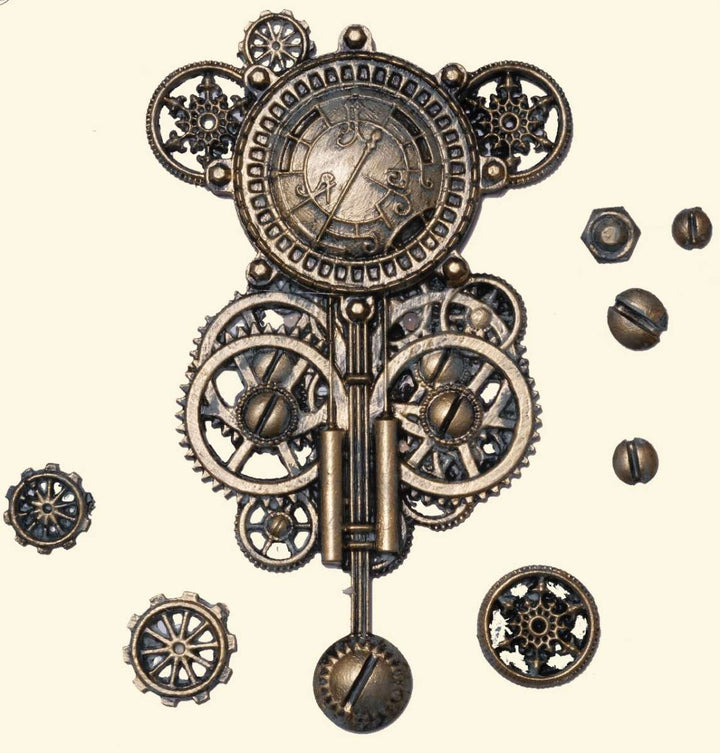 LaBlanche Mould - STEAMPUNK CLOCK (12.7 cm x 20.3 cm) - Rustic Farmhouse Charm