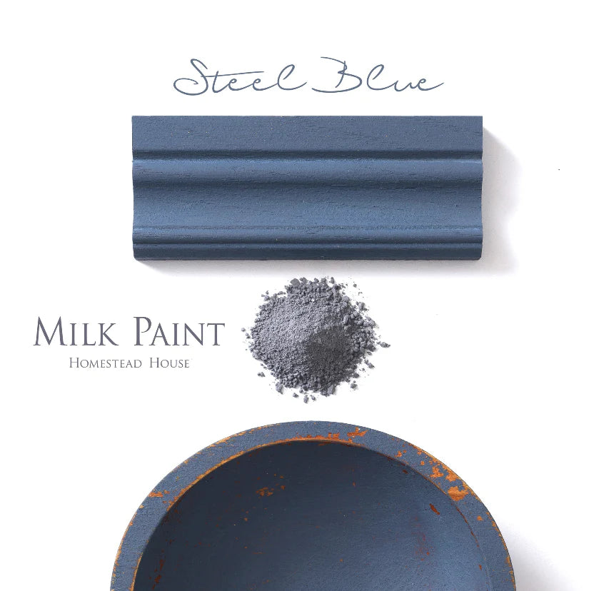 Homestead House Milk Paint - STEEL BLUE - Rustic Farmhouse Charm