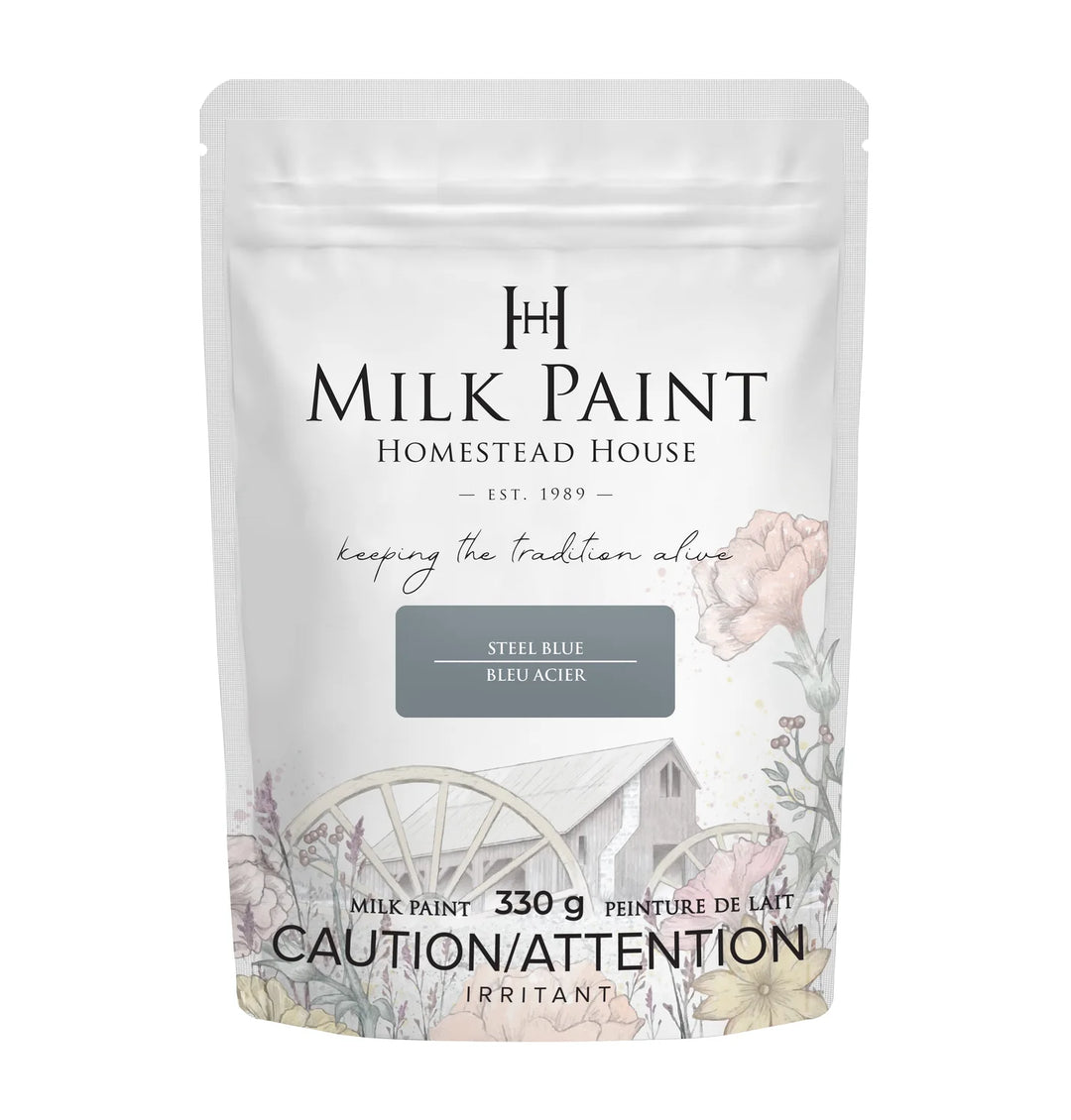 Homestead House Milk Paint - STEEL BLUE - Rustic Farmhouse Charm