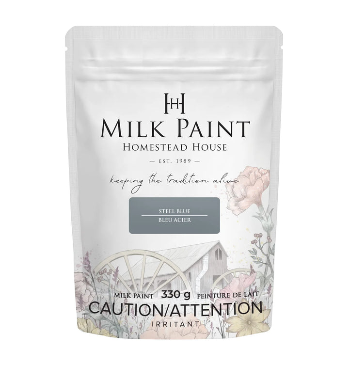 Homestead House Milk Paint - STEEL BLUE - Rustic Farmhouse Charm