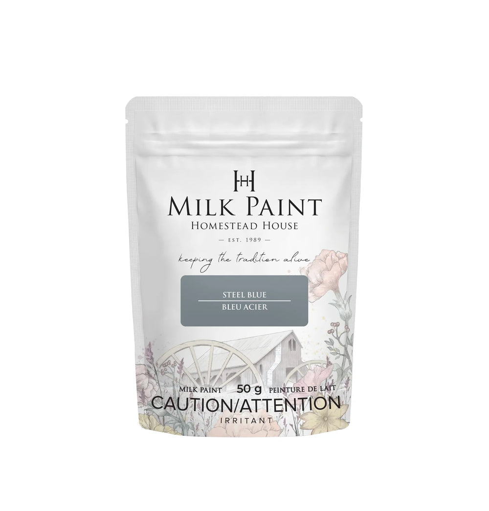 Homestead House Milk Paint - STEEL BLUE - Rustic Farmhouse Charm