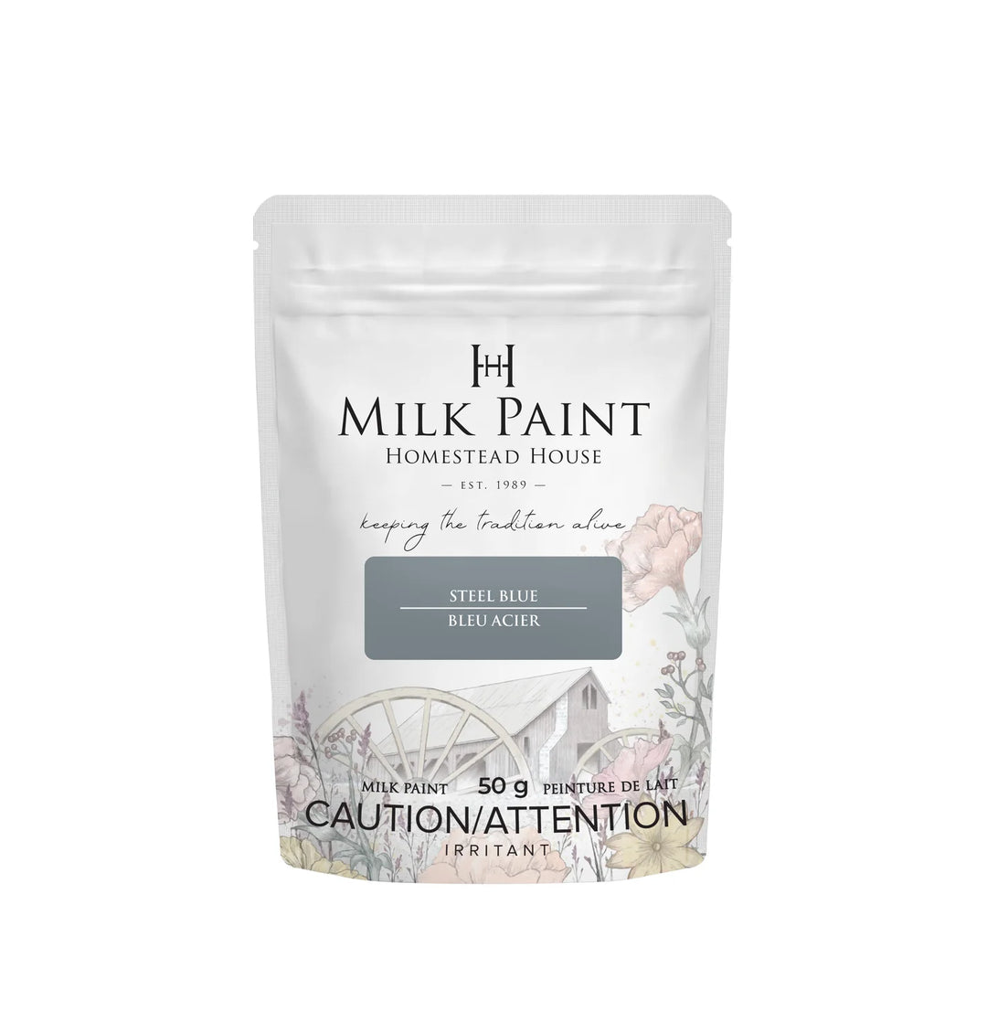 Homestead House Milk Paint - STEEL BLUE - Rustic Farmhouse Charm