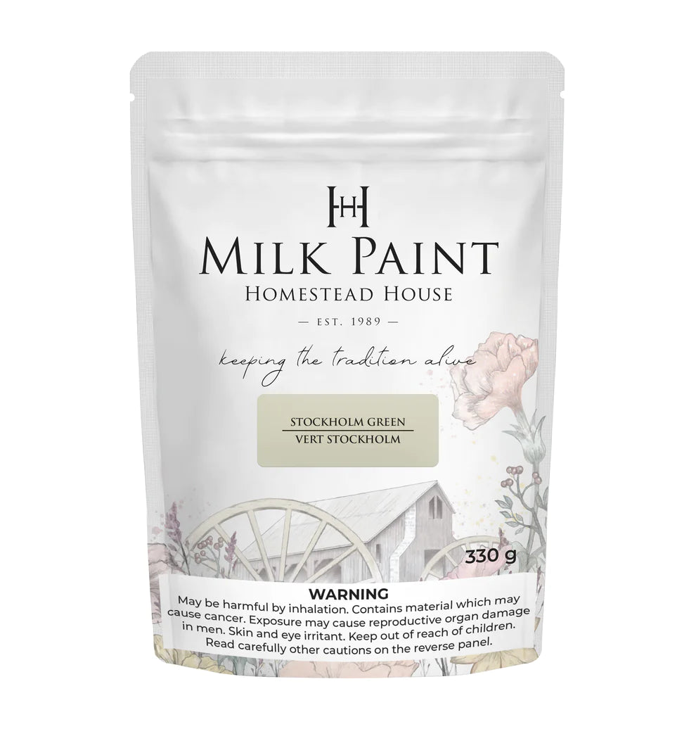 Homestead House Milk Paint - STOCKOLM GREEN - Rustic Farmhouse Charm