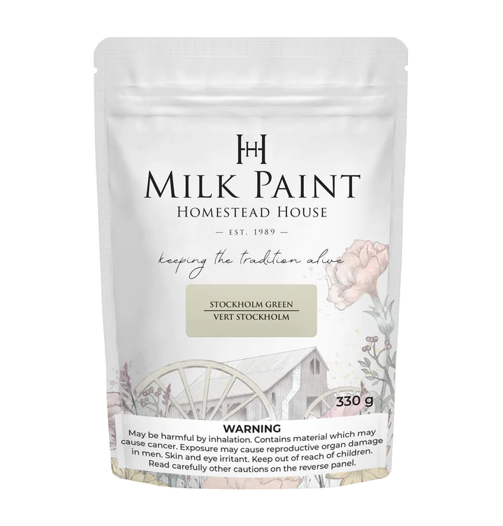 Homestead House Milk Paint - STOCKOLM GREEN - Rustic Farmhouse Charm