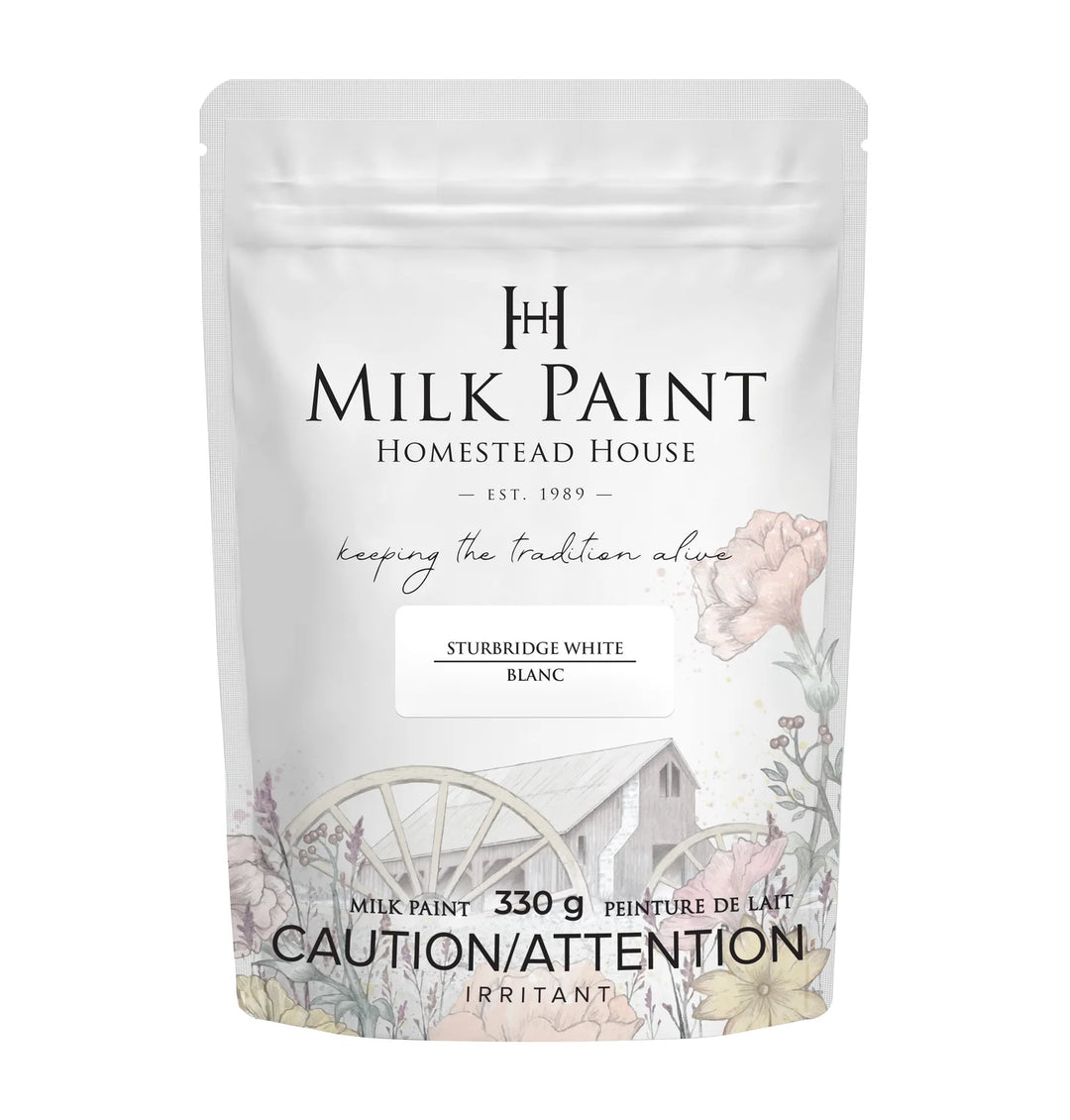 Homestead House Milk Paint - STURBRIDGE WHITE - Rustic Farmhouse Charm