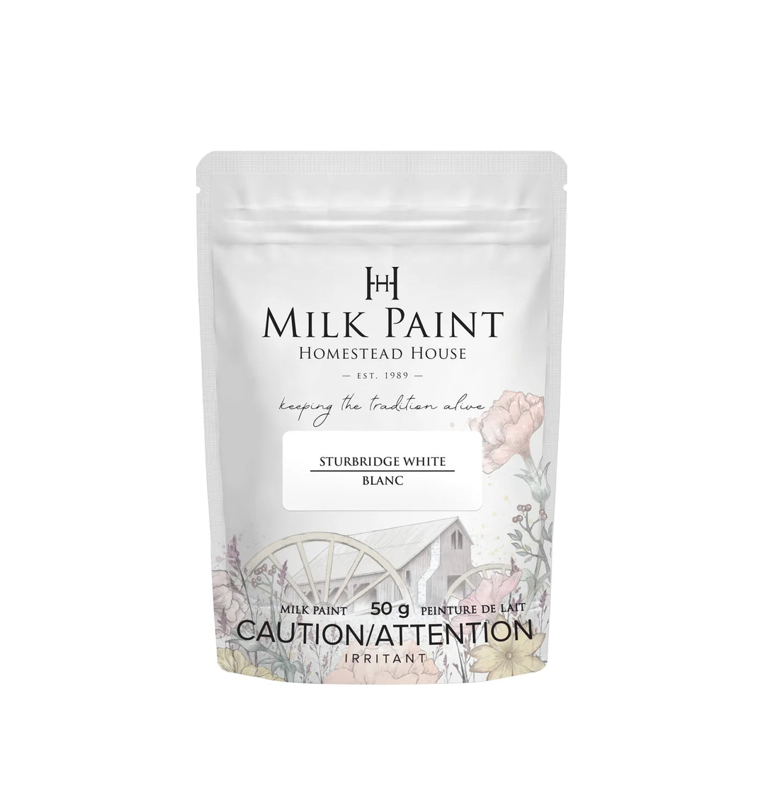 Homestead House Milk Paint - STURBRIDGE WHITE - Rustic Farmhouse Charm