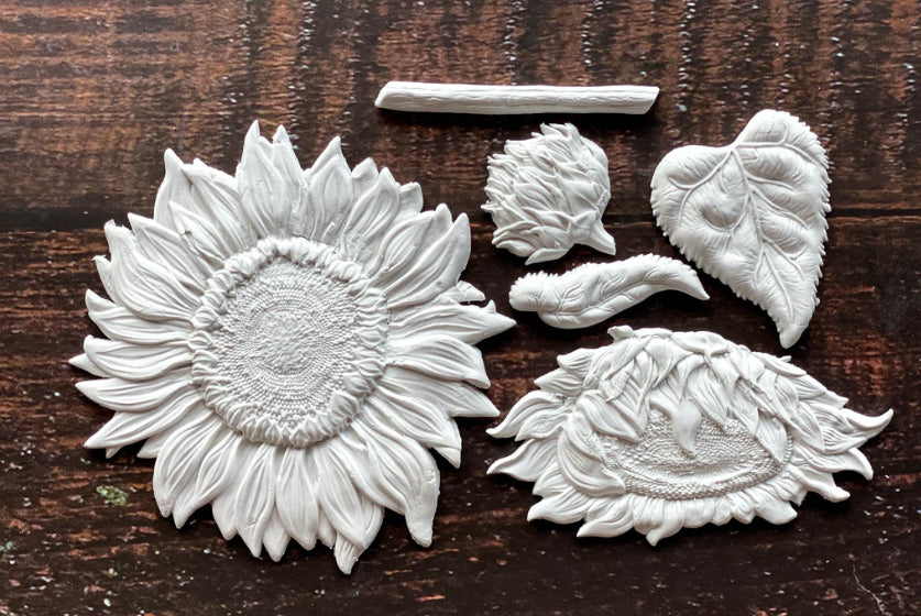 SUNFLOWERS Mould by IOD (6"x10", 15.24cm x 25.4cm) - Rustic Farmhouse Charm