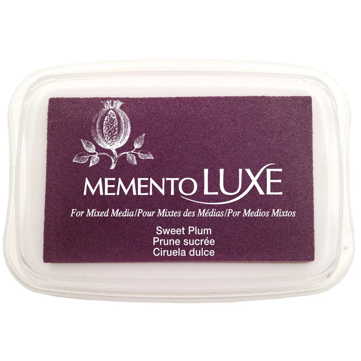 Tsukineko Memento Luxe Ink Pad - SWEET PLUM (great for fabrics!) - Rustic Farmhouse Charm