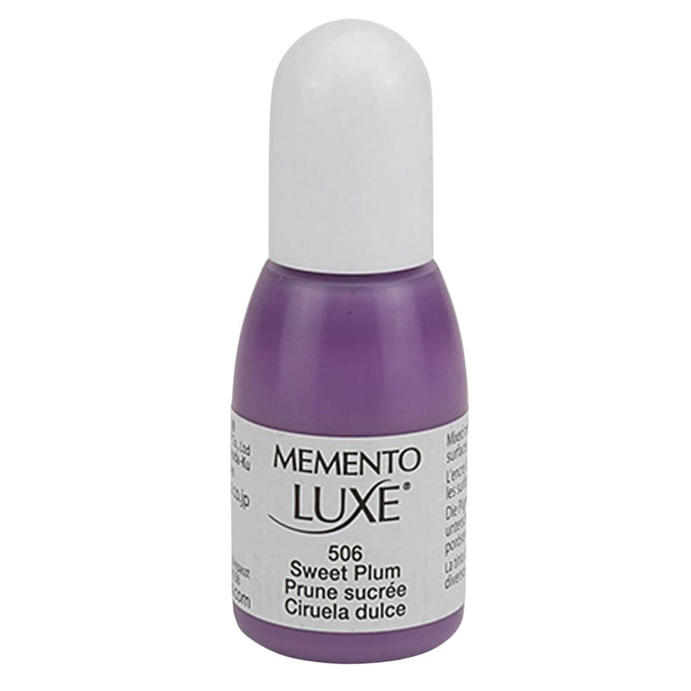 Tsukineko Memento Luxe Ink Refill - SWEET PLUM (great for fabrics!) 15ml - Rustic Farmhouse Charm