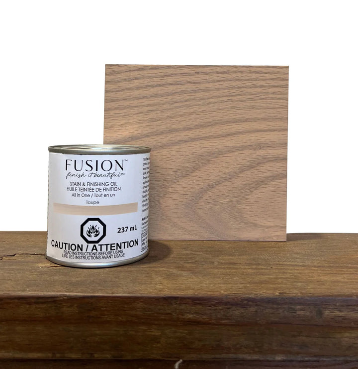 NEW! Fusion™ Stain & Finishing Oil - TAUPE (237ml) - Rustic Farmhouse Charm