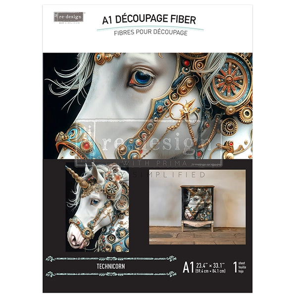 Redesign A1 Decoupage Fibre Paper - TECHNICORN (59.44cm x 84.07cm) - Rustic Farmhouse Charm