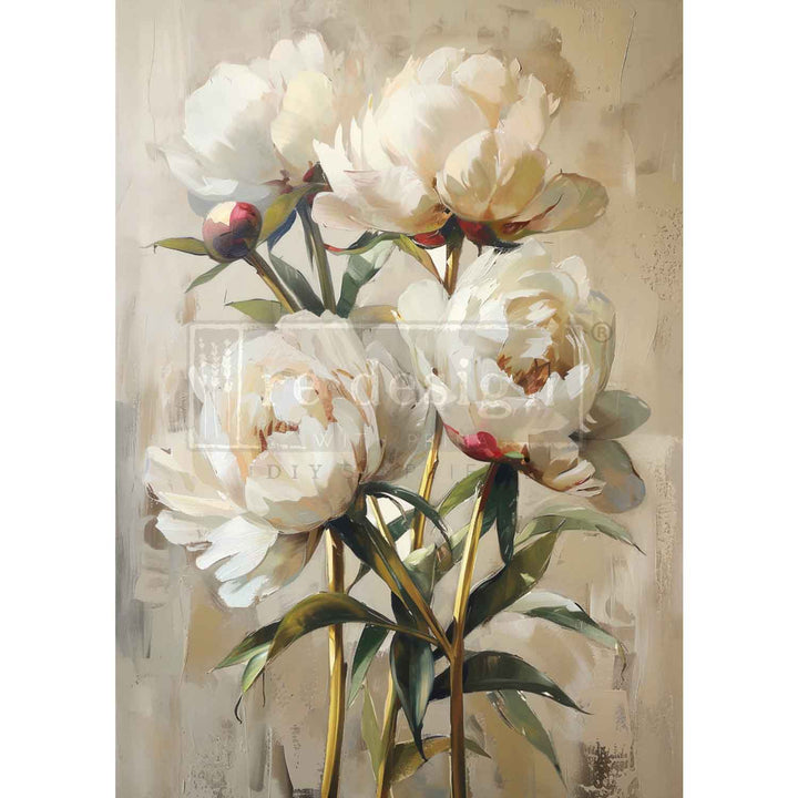 NEW! Redesign Limited A1 Decoupage Fibre Paper - THE ART OF BLOOMING (59.44cm x 84.07cm) - Rustic Farmhouse Charm