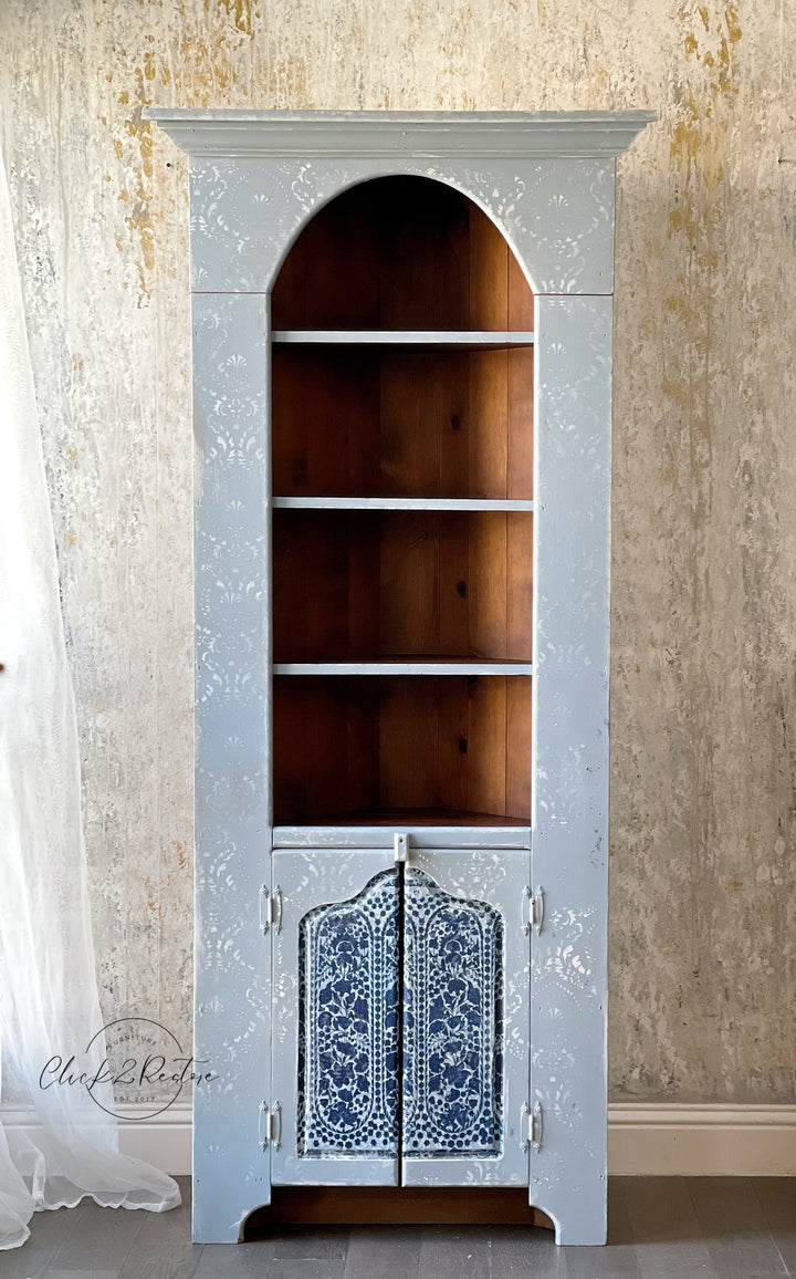 NEW! Redesign A1 Decoupage Fibre Paper - THE BLUE HOUSE (59.44cm x 84.07cm) - Rustic Farmhouse Charm