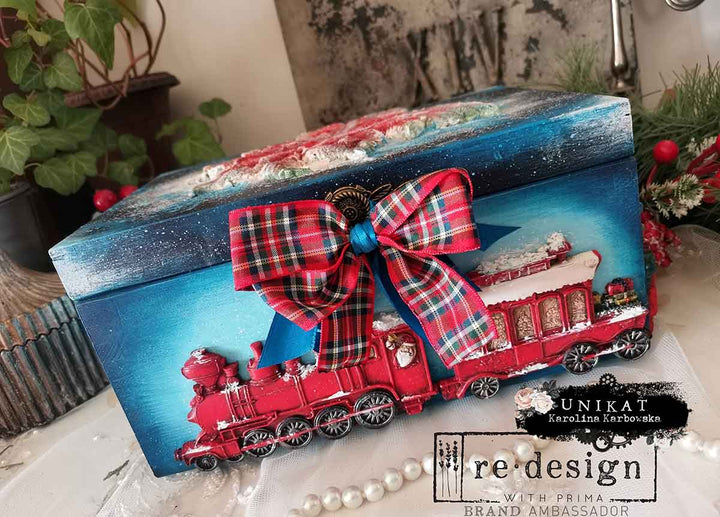 Redesign Mould - THE JOLLY EXPRESS (5" x 10") - Rustic Farmhouse Charm