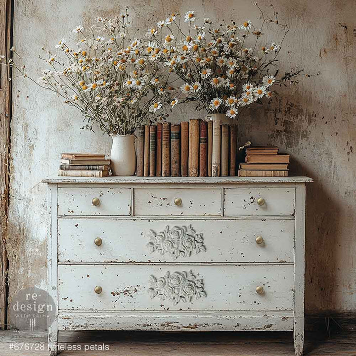NEW! Redesign Décor Poly - TIMELESS PETALS (12.1cm x 20.3cm) - Rustic Farmhouse Charm