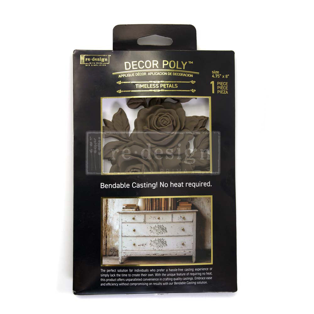 NEW! Redesign Décor Poly - TIMELESS PETALS (12.1cm x 20.3cm) - Rustic Farmhouse Charm