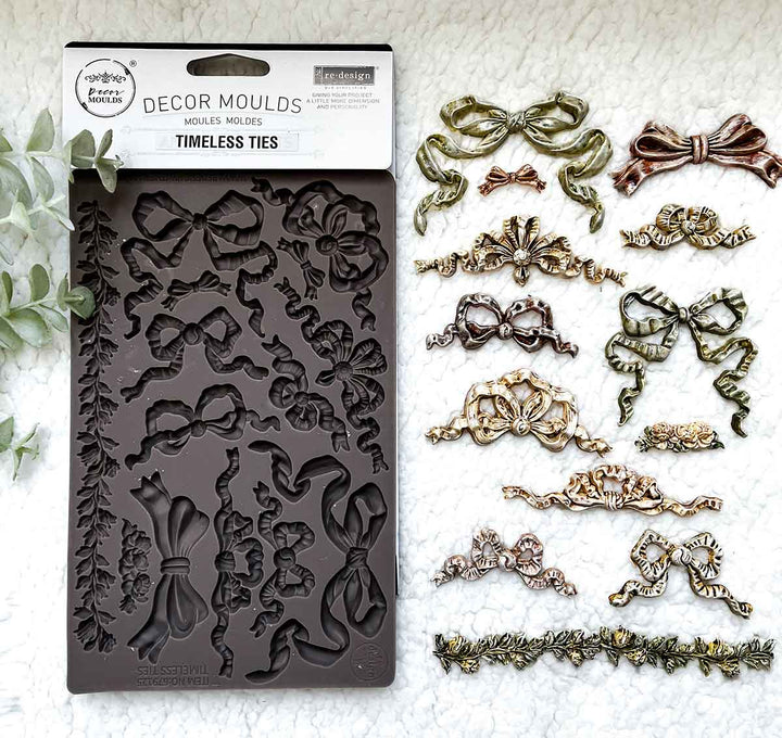 NEW! Redesign Mould - TIMELESS TIES (5" x 8") - Rustic Farmhouse Charm