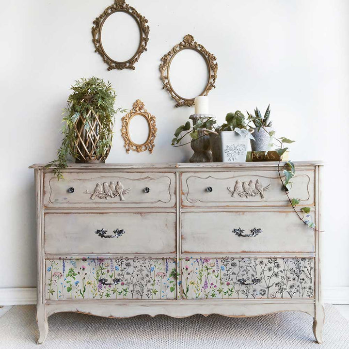 TINY FLOWERS Redesign Middy Transfer (3 sheets, each 21.59cm x 27.94cm) - Rustic Farmhouse Charm