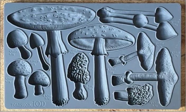 TOADSTOOL Mould by IOD (6"x10", 15.24cm x 25.4cm) - Rustic Farmhouse Charm