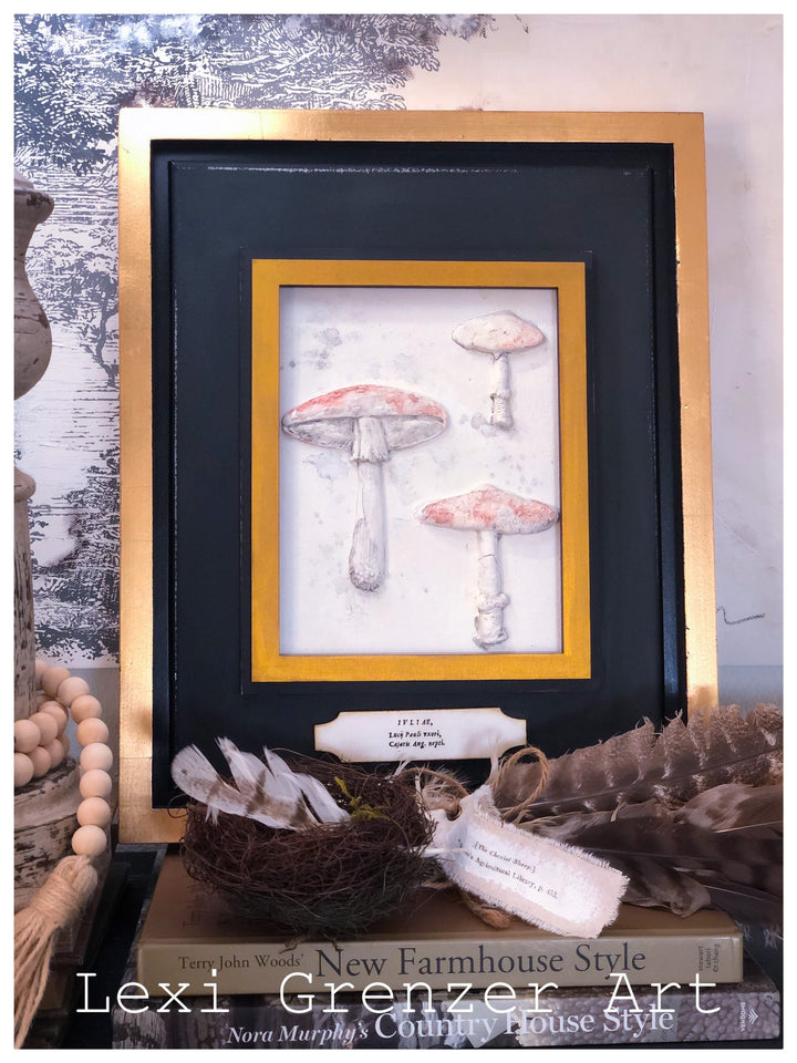TOADSTOOL Mould by IOD (6"x10", 15.24cm x 25.4cm) - Rustic Farmhouse Charm