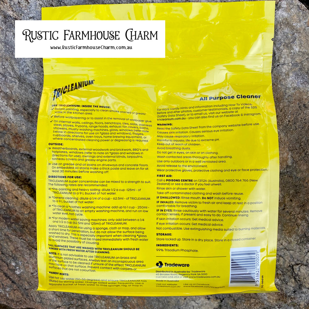 Tricleanium Ultra Concentrated Cleaner 1kg - Rustic Farmhouse Charm