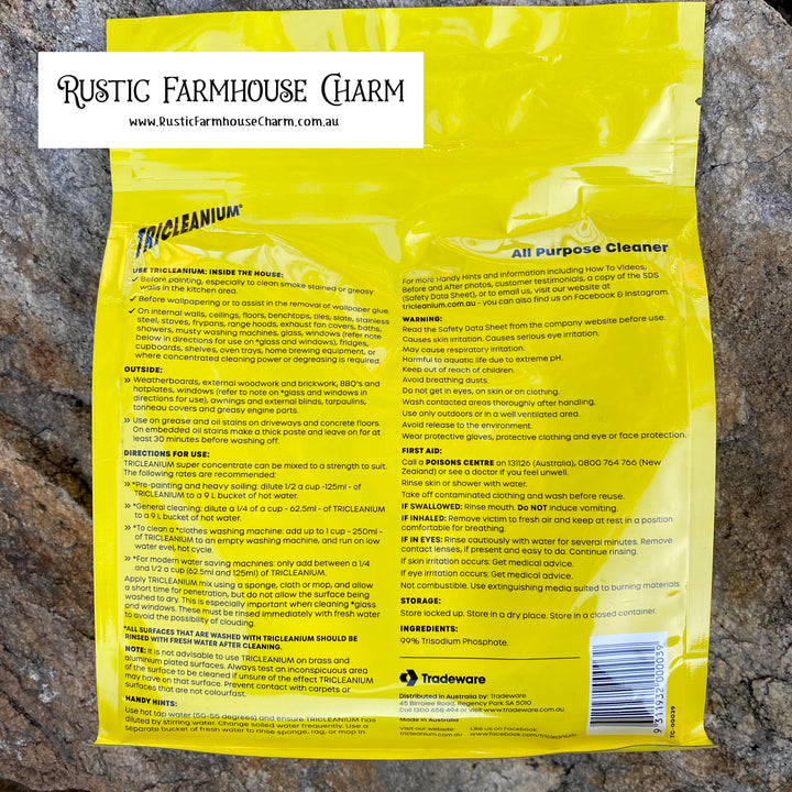 Tricleanium Ultra Concentrated Cleaner 1kg - Rustic Farmhouse Charm