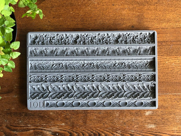 TRIMMINGS 1 Mould by IOD (6"x10", 15.24cm x 25.4cm) - Rustic Farmhouse Charm