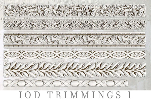 TRIMMINGS 1 Mould by IOD (6"x10", 15.24cm x 25.4cm) - Rustic Farmhouse Charm