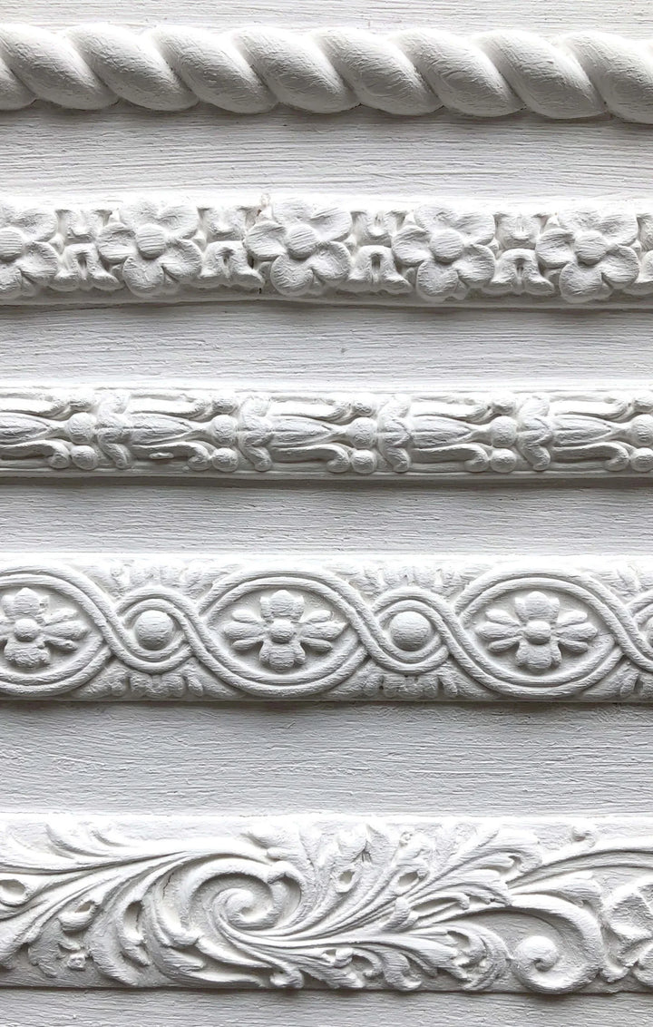 TRIMMINGS 2 Mould by IOD (6"x10", 15.24cm x 25.4cm) - Rustic Farmhouse Charm