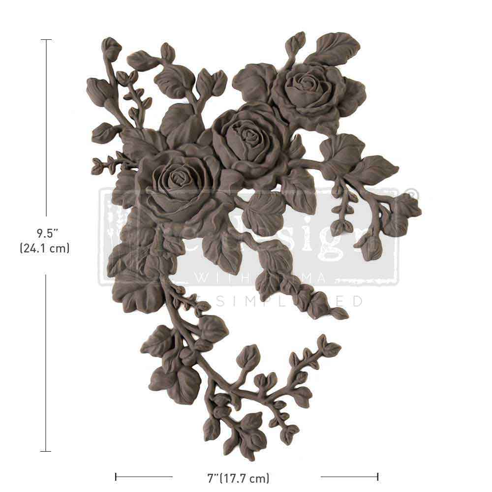 NEW! Redesign Décor Poly - VELVET CASCADE LEFT (24.1cm x 17.8cm x 1.3cm) - Rustic Farmhouse Charm