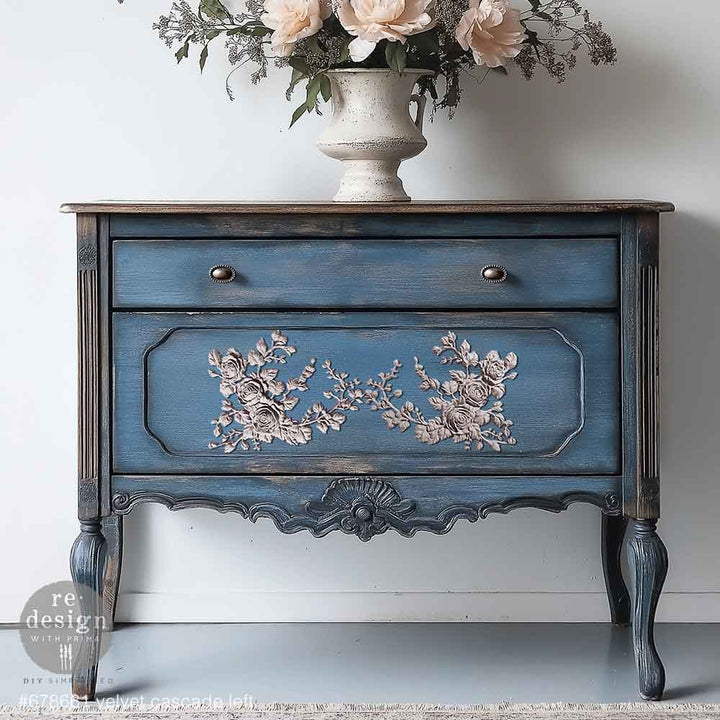 NEW! Redesign Décor Poly - VELVET CASCADE LEFT (24.1cm x 17.8cm x 1.3cm) - Rustic Farmhouse Charm