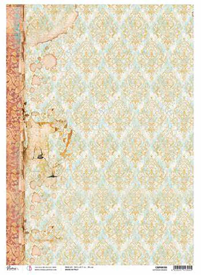 Ciao Bella Rice Paper Decoupage - VICTORIAN DAMASK (A3) - Rustic Farmhouse Charm