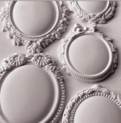 NEW! IOD Mould - VINTAGE BROOCHES (6"x10", 15.24cm x 25.4cm) - Rustic Farmhouse Charm