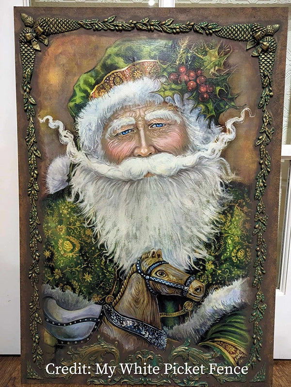 Decoupage Tissue Paper - Vintage Father Christmas (50.8cm x 76.2cm) - Rustic Farmhouse Charm