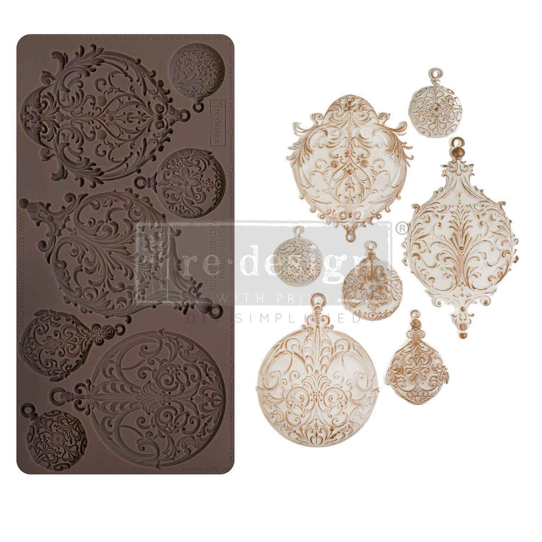 Redesign Mould - VINTAGE GLAMOUR (5" x 10") - Rustic Farmhouse Charm