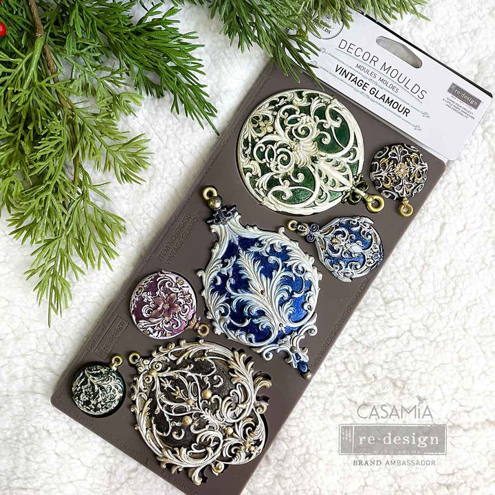 Redesign Mould - VINTAGE GLAMOUR (5" x 10") - Rustic Farmhouse Charm