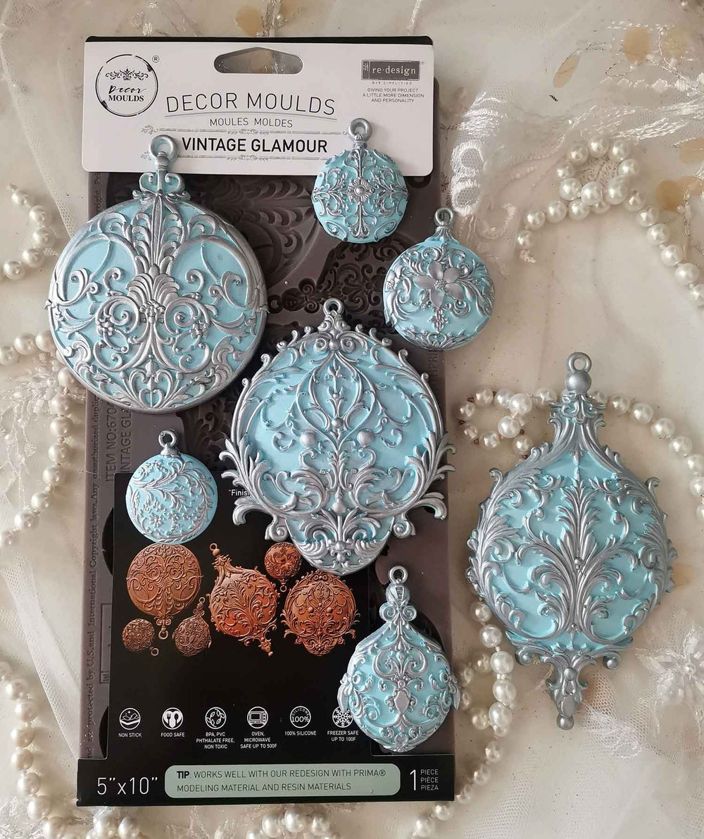 Redesign Mould - VINTAGE GLAMOUR (5" x 10") - Rustic Farmhouse Charm