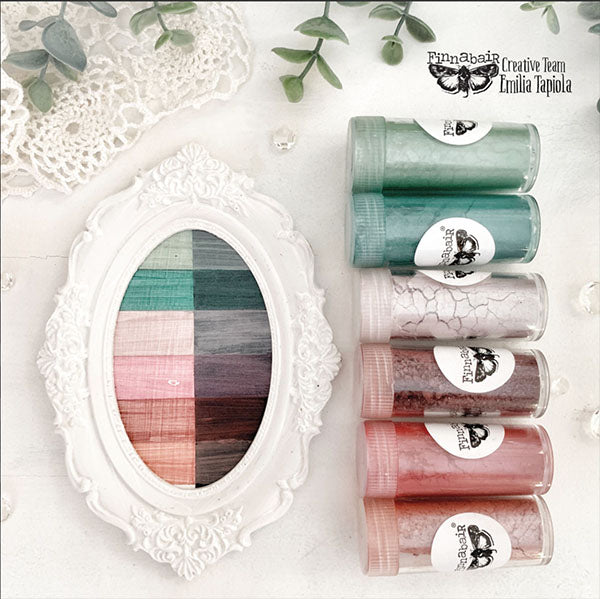 VINTAGE ROSES Mica Powder Set by Finnabair Prima - Rustic Farmhouse Charm