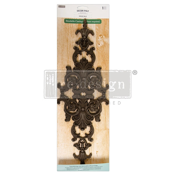 Redesign Décor Poly - VINTAGE INLAY (47.2cmx 15.6cm x 0.97cm) - Rustic Farmhouse Charm