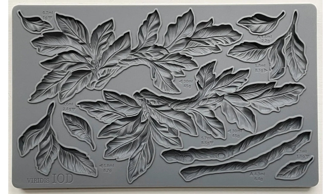 NEW! VIRIDIS Mould by IOD (6"x10", 15.24cm x 25.4cm) - Rustic Farmhouse Charm