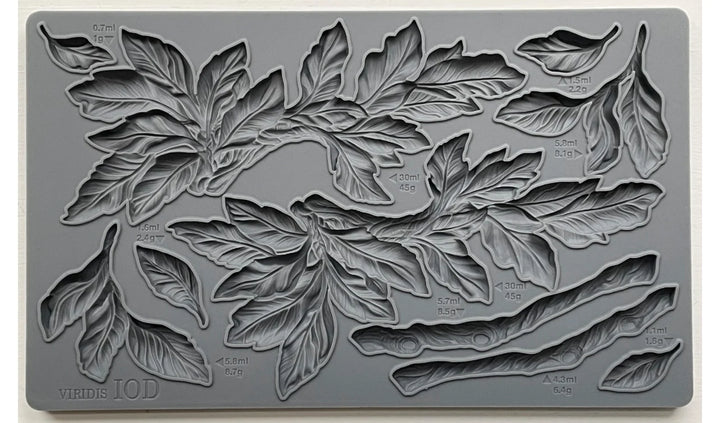 NEW! VIRIDIS Mould by IOD (6"x10", 15.24cm x 25.4cm) - Rustic Farmhouse Charm
