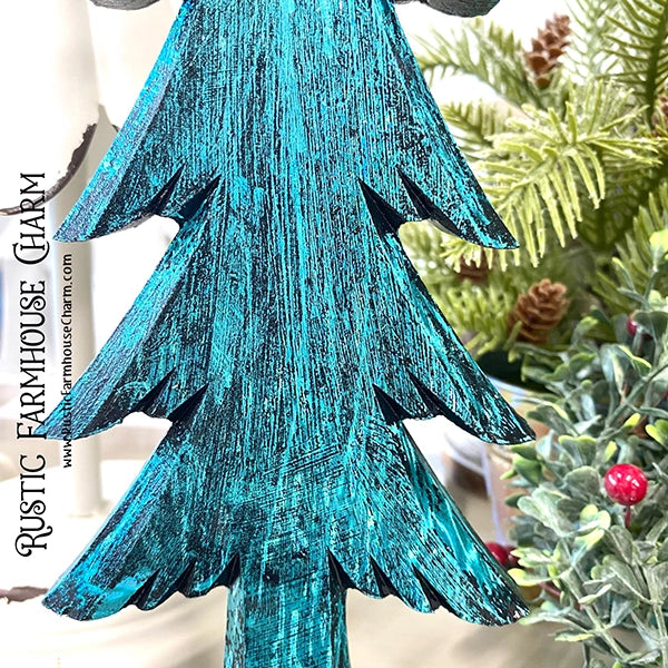 WATERFALL TEAL Metallic Foil - Rustic Farmhouse Charm