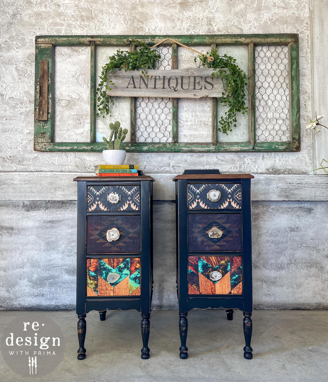 NEW! Redesign Decoupage Tissue Paper Pack - WESTERN WHIMSY (3 sheets, each 49.53cm x 76.2cm) - Rustic Farmhouse Charm