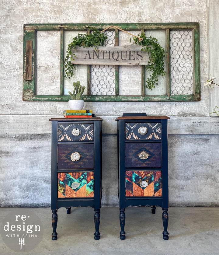 NEW! Redesign Decoupage Tissue Paper Pack - WESTERN WHIMSY (3 sheets, each 49.53cm x 76.2cm) - Rustic Farmhouse Charm