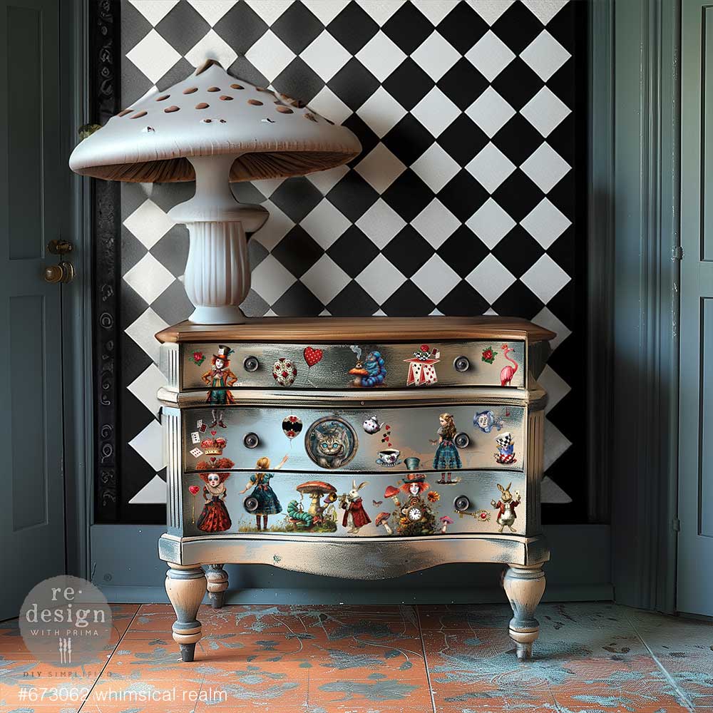 Redesign Middy Transfer - WHIMSICAL REALM (3 sheets, each 21.59cm x 27.94cm) - Rustic Farmhouse Charm