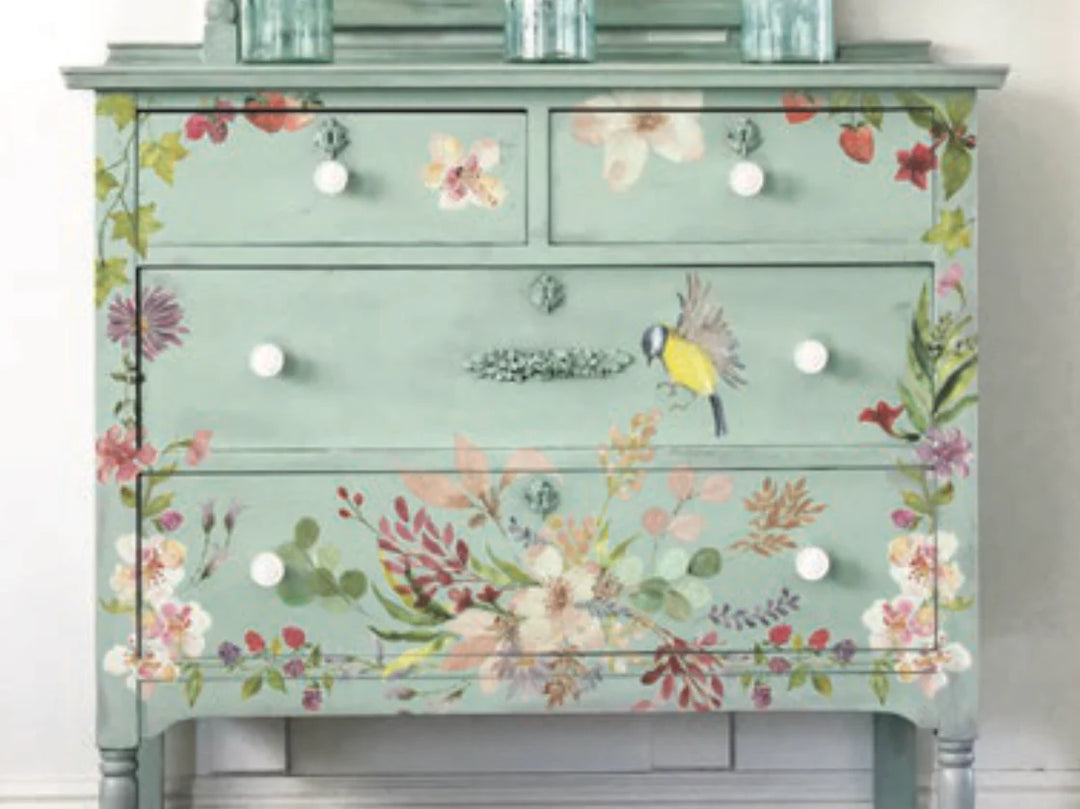 WHISPERING WILLOW Transfer Pad by IOD (set of eight 12"x16" sheets) - Rustic Farmhouse Charm