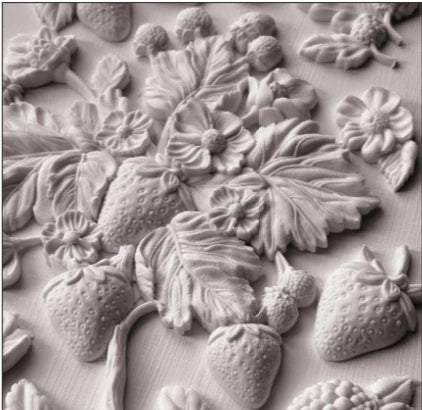 NEW! IOD Mould - WILD BERRIES (6"x10", 15.24cm x 25.4cm) - Rustic Farmhouse Charm
